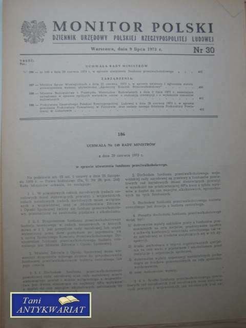 MONITOR POLSKI NR 30