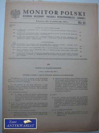 MONITOR POLSKI NR.31