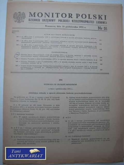 MONITOR POLSKI NR.31