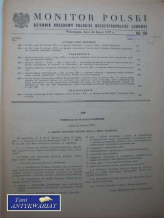 MONITOR POLSKI NR 36