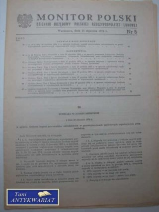 MONITOR POLSKI NR 5