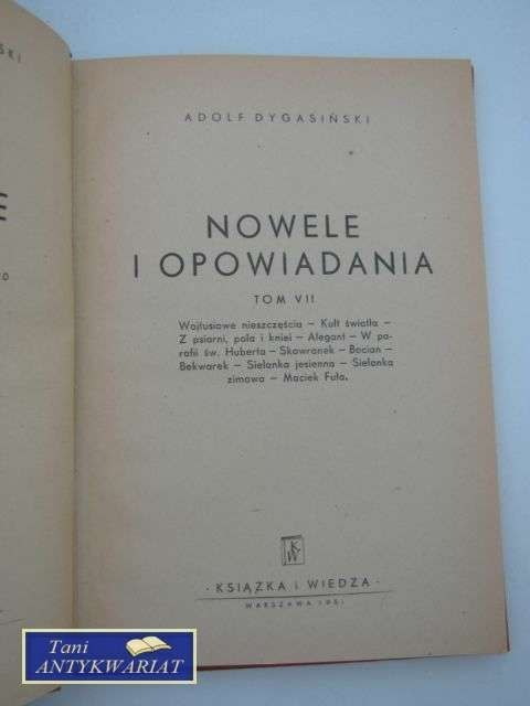 NOWELE I OPOWIADANIA TOM VII