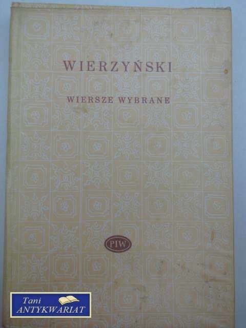 WIERSZE WYBRANE