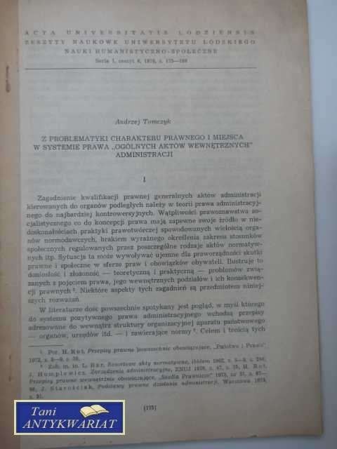 Z PROBLEMATYKI CHARAKTERU PRAWNEGO I MIEJSCA W SY