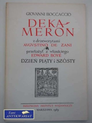 DEKAMERON DZIEŃ PIĄTY I SZÓSTY