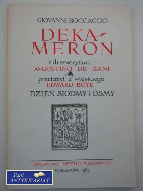 DEKAMERON DZIEŃ SIÓDMY I ÓSMY