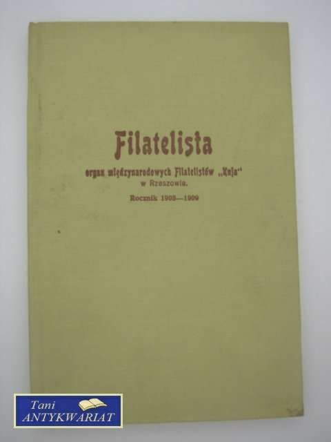 FILATELISTA ROCZNIK 1908-1909