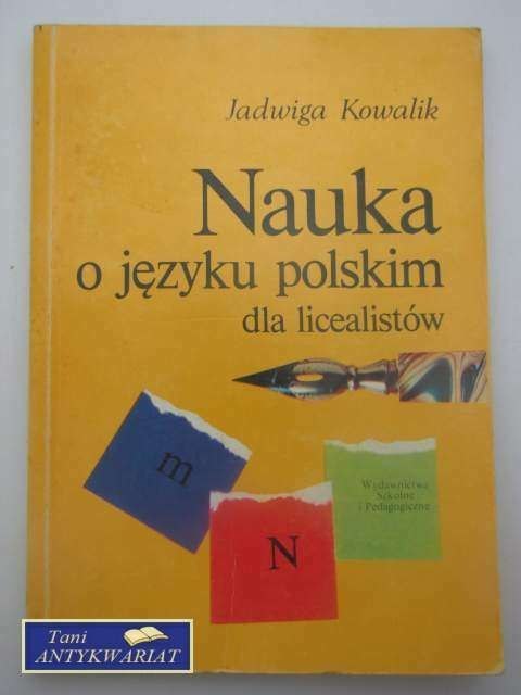 NAUKA O JĘZYKU POLSKIM DLA LICEALISTÓW