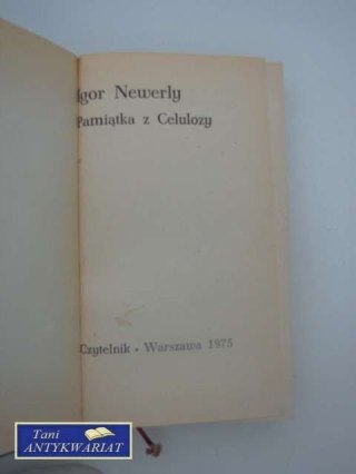 PAMIĄTKA Z CELULOZY