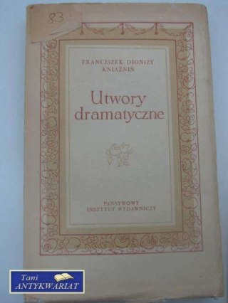 UTWORY DRAMATYCZNE
