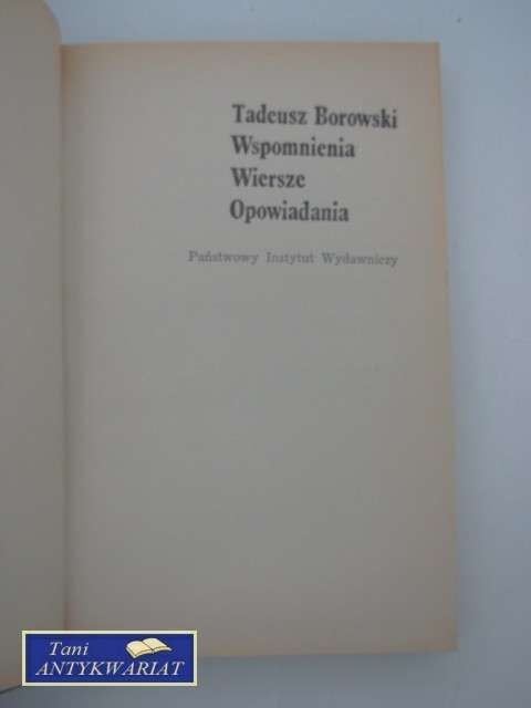 WSPOMNIENIA WIERSZE OPOWIADANIA