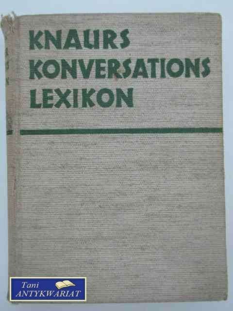 KNAURS KONVERFATIONS LEXIKON A-Z