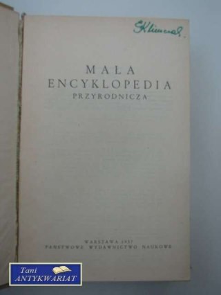 MAŁA ENCYKLOPEDIA PRZYRODY