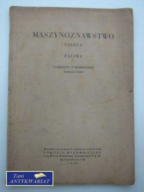 MASZYNOZNAWSTWO CZ.2