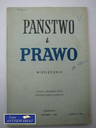 PAŃSTWO I PRAWO ZESZYT 1 (323)