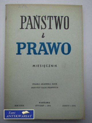 PAŃSTWO I PRAWO ZESZYT 1 (335)