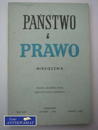 PAŃSTWO I PRAWO ZESZYT 1 (347)