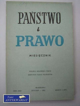 PAŃSTWO I PRAWO ZESZYT 1 (347)