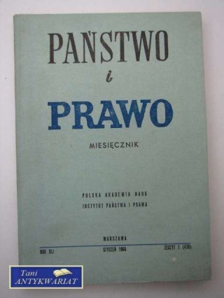 PAŃSTWO I PRAWO ZESZYT 1 (479)