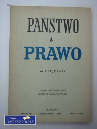 PAŃSTWO I PRAWO ZESZYT 10 (320)