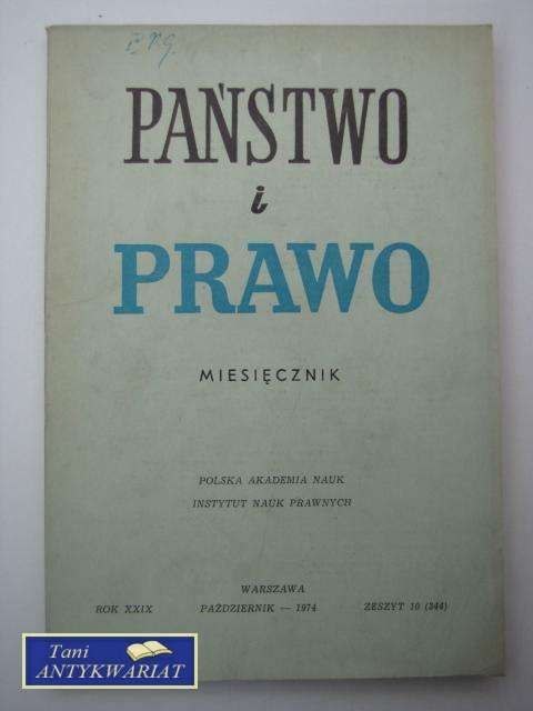 PAŃSTWO I PRAWO ZESZYT 10 (344)