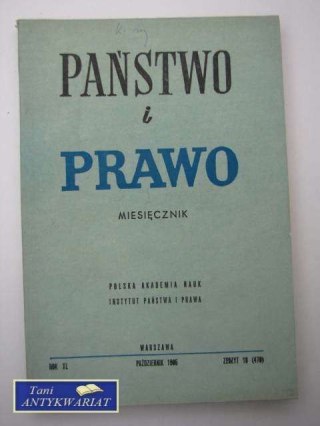 PAŃSTWO I PRAWO ZESZYT 10 (476)