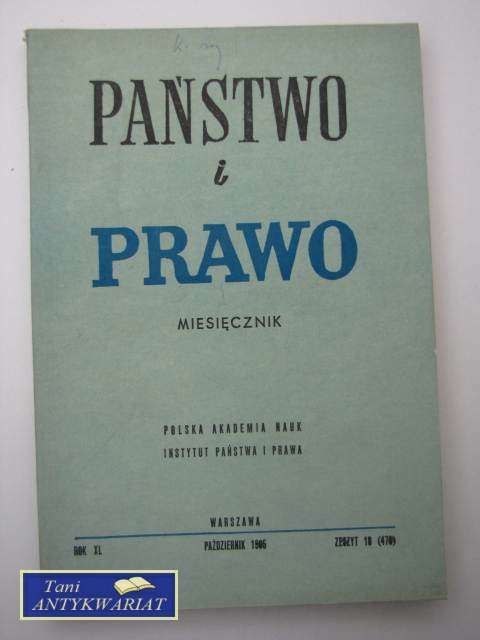 PAŃSTWO I PRAWO ZESZYT 10 (476)