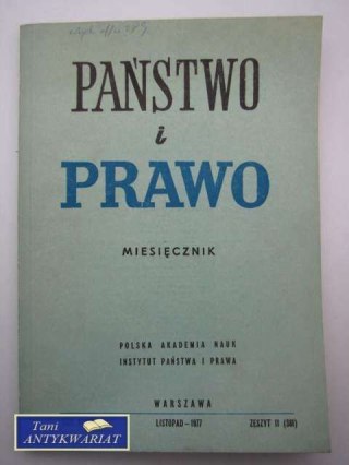 PAŃSTWO I PRAWO ZESZYT 11 (381)