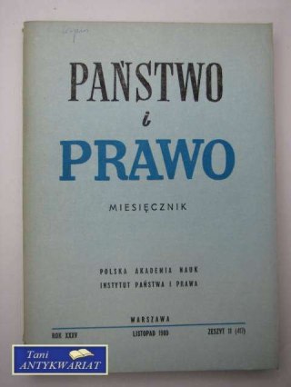 PAŃSTWO I PRAWO ZESZYT 11 (417)