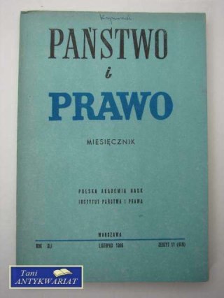PAŃSTWO I PRAWO ZESZYT 11 (489)
