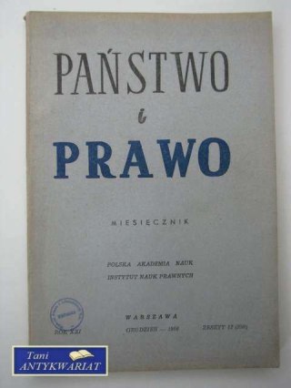 PAŃSTWO I PRAWO ZESZYT 12 (250)