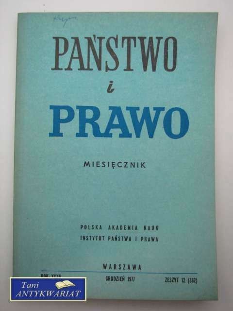 PAŃSTWO I PRAWO ZESZYT 12 (382)