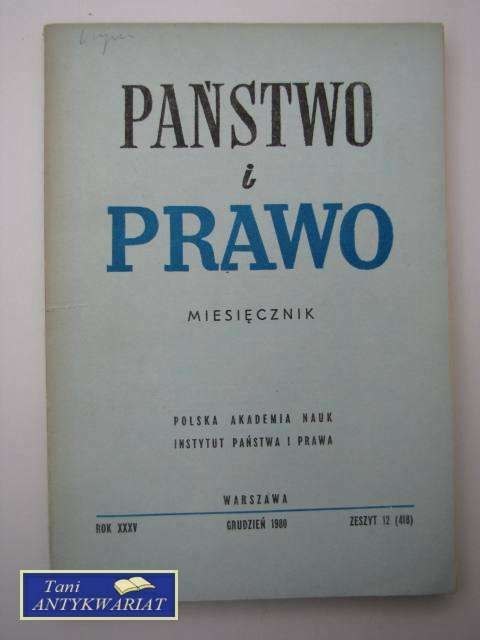 PAŃSTWO I PRAWO ZESZYT 12 (418)