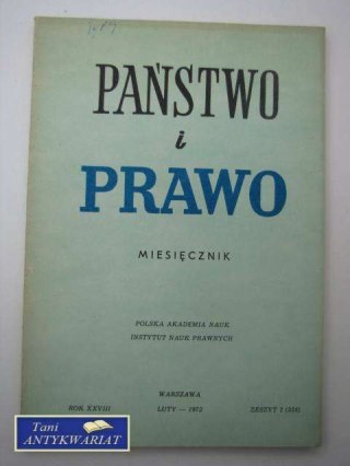 PAŃSTWO I PRAWO ZESZYT 2 (324)