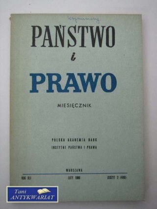 PAŃSTWO I PRAWO ZESZYT 2 (480)