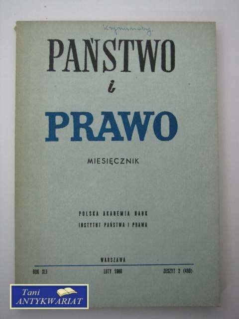 PAŃSTWO I PRAWO ZESZYT 2 (480)