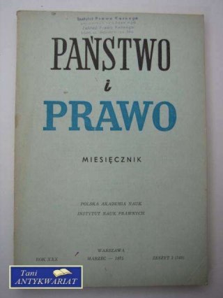 PAŃSTWO I PRAWO ZESZYT 3 (349)
