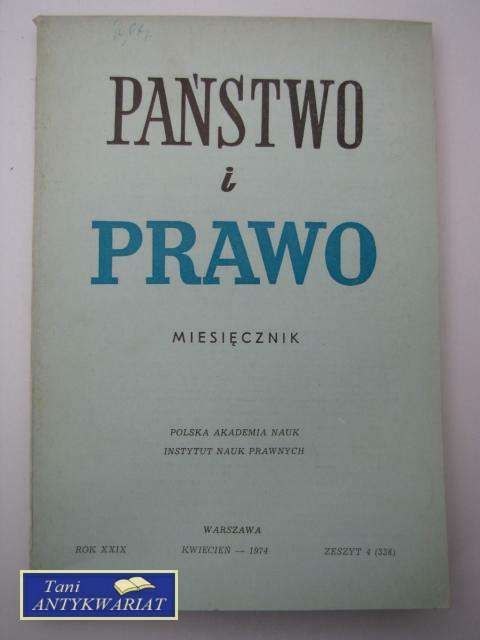 PAŃSTWO I PRAWO ZESZYT 4 (338)