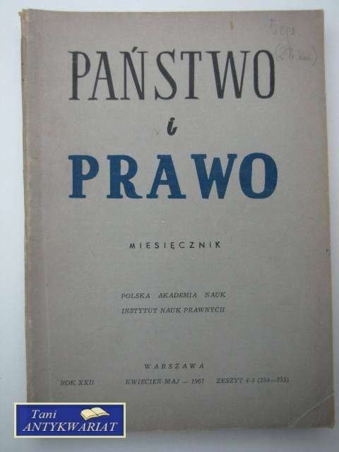 PAŃSTWO I PRAWO ZESZYT 4-5 (254-255)