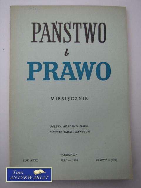 PAŃSTWO I PRAWO ZESZYT 5 (339)