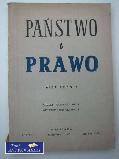 PAŃSTWO I PRAWO ZESZYT 6 (256)