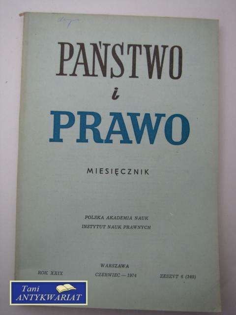 PAŃSTWO I PRAWO ZESZYT 6 (340)
