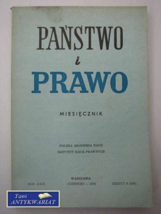 PAŃSTWO I PRAWO ZESZYT 6 (340)