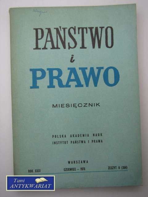 PAŃSTWO I PRAWO ZESZYT 6 (364)