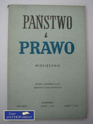 PAŃSTWO I PRAWO ZESZYT 7 (341)