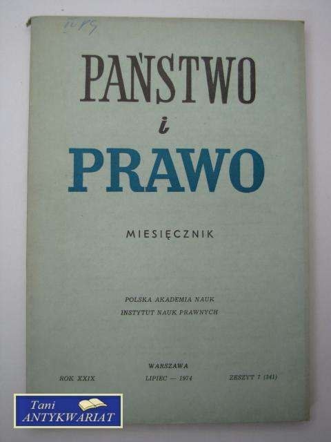 PAŃSTWO I PRAWO ZESZYT 7 (341)