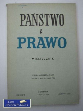 PAŃSTWO I PRAWO ZESZYT 7 (341)