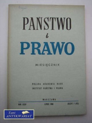PAŃSTWO I PRAWO ZESZYT 7 (413)
