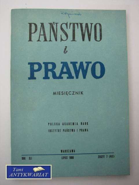 PAŃSTWO I PRAWO ZESZYT 7 (485)