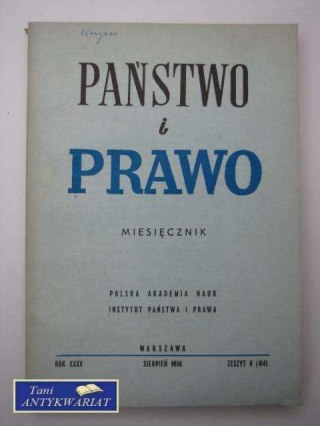 PAŃSTWO I PRAWO ZESZYT 8 (414)